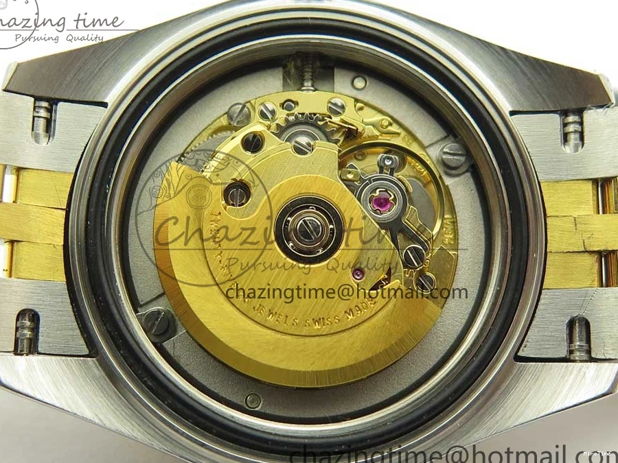 MiroTime 0311 Supportive DateJust 28mm Wrapped SS YG Best Edition Gold Dial Crystal Markers on Wrapped SS YG Bracelet ETA 3344